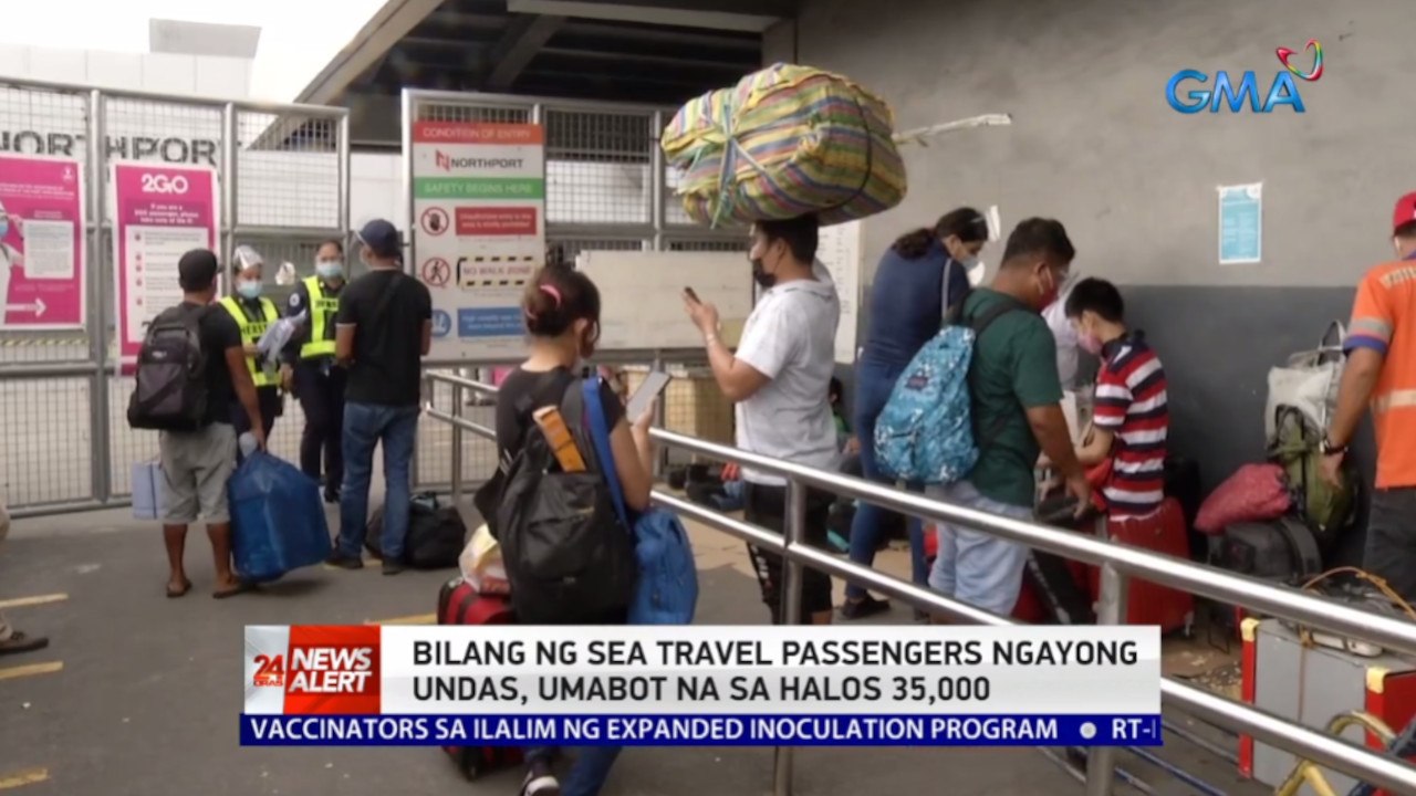 Bilang ng sea travel passenger ngayong Undas, umabot na sa halos 35,000 | 24 Oras News Alert