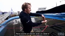 EXCLUSIVITE Visite en Bateau de François Gabart du Super Maxi ULTIM, SVR Lazartigue avant le départ de TJV (FRENCH)