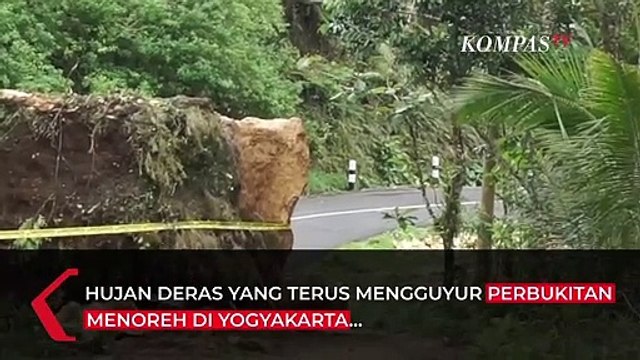 Batu Besar Longsor dan Tutup Jalan Akses ke Bandara Yogyakarta International Airport