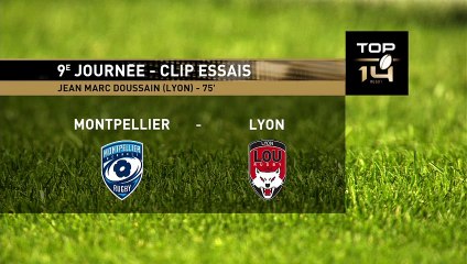 TOP 14 - Essai de Jean-Marc DOUSSAIN (LOU) - Montpellier Hérault Rugby - LOU Rugby - J09 - Saison 2021:2022