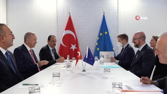 Son dakika haberi | Cumhurbaşkanı Erdoğan, AB Konseyi Başkanı Michel ile görüştü