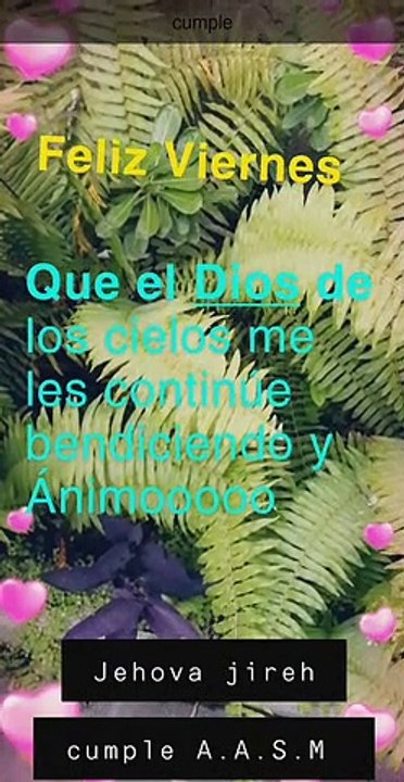 QUÉ DIOS ME LES BENDIGA 