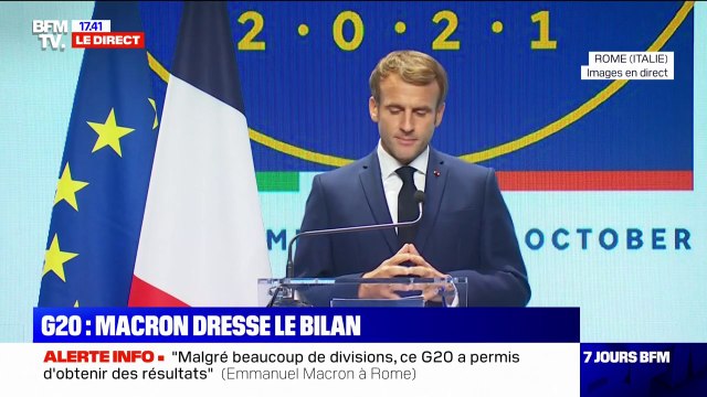 Emmanuel Macron: Ce G20 a témoigné de son utilité malgré beaucoup de divisions et de diversions