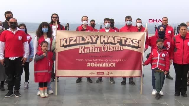 TÜRK KIZILAY İZMİR ŞUBESİ'NDEN KIZILAY HAFTASI' YÜRÜYÜŞÜ