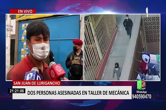SJL: sicarios asesinaron a dos personas en taller de mecánica