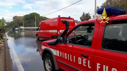 Maltempo in Sicilia: l'operato dei Vigili del Fuoco - VIDEO