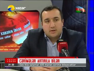 Hüquqşünas Qaya Əliyevin Xəzər TV-də İXM 306-cı maddənin yeni layihəsi ilə bağlı çıxışı