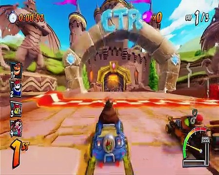 Spyro Circuit Nintendo Switch Gameplay - Crash Team Racing Nitro-Fueled