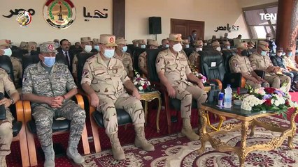 الفريق أول محمد زكى يشهد البيان العملى "مجد 16" الذى تنفذه إدارة المدفعية بالذخيرة الحية