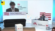 Carles Puigdemont valora la nit electoral del Consell per la República