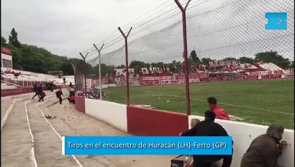 Tiros en el encuentro de Huracán (LH)-Ferro (GP)