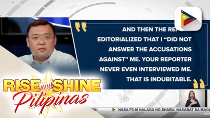 Sec. Roque, umalma sa aniya’y malisyosong report ng PDI hinggil sa kanyang kandidatura sa ILC