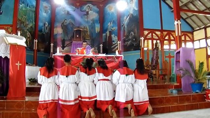 Palm Sunday mood at St. Peter & Paul Lorulun