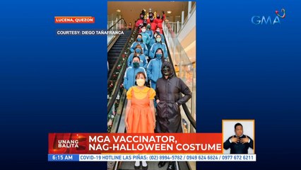 Mga vaccinator, nag-halloween costume | UB
