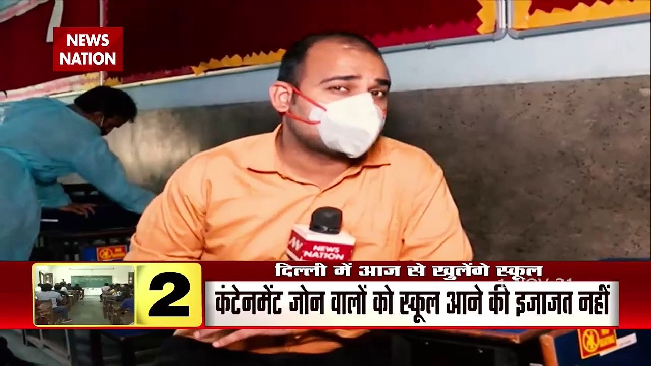 Delhi schools remain open from today for all classes as Covid cases di
