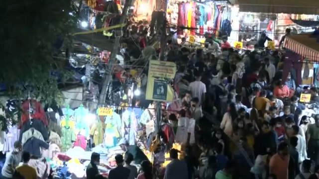 Festive rush: Covid norms go for a toss as crowds throng markets across India ahead of Diwali