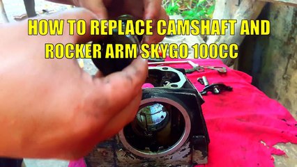 Paano Magpalit ng Rocker Arm at Camshaft Installation Skygo 100cc | Cylinder Head Assembly Part1