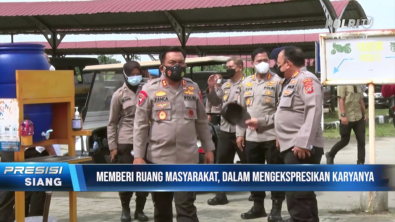 Kapolda Sumut Tinjau Kegiatan Bhayangkara Mural Festival