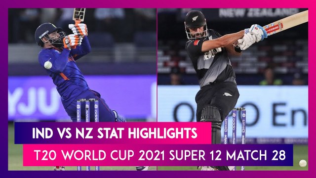 IND vs NZ Stat Highlights T20 World Cup 2021: New Zealand Registers 8 Wicket Win
