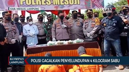 Polisi Gagalkan Penyelundupan 4 Kilogram Sabu