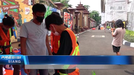 Tiang Transjakarta Dipenuhi Karya Bhayangkara Mural Festival 2021