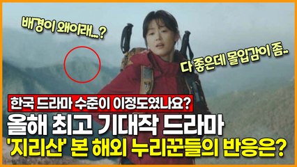 올해 최고 기대작 드라마 '지리산' 본 해외 누리꾼들의 반응은?