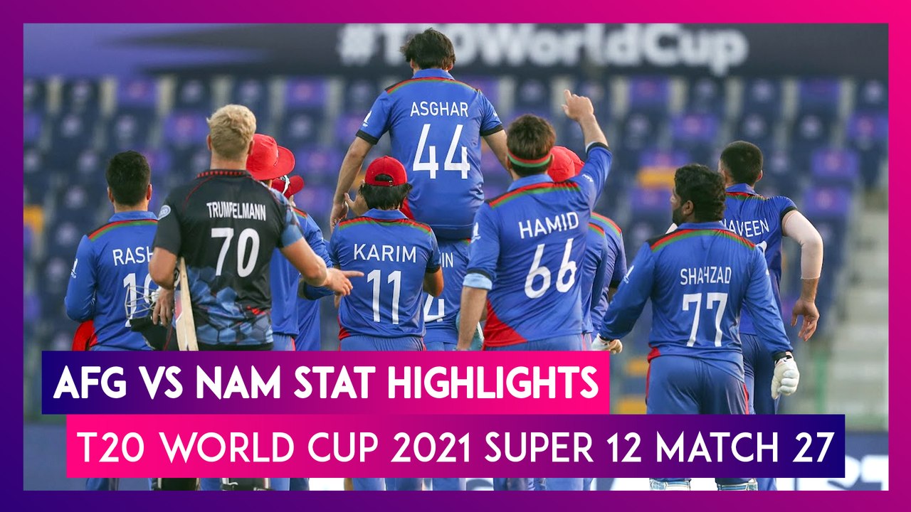 AFG vs NAM Stat Highlights T20 World Cup 2021: Afghanistan Registers 62-Run Win