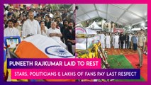 Puneeth Rajkumar Laid To Rest; Stars, Politicians, And Lakhs Of Fans Pay Last Respect