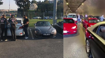 Ümraniye'de tünel kapatan lüks araçlı düğün konvoyuna ceza