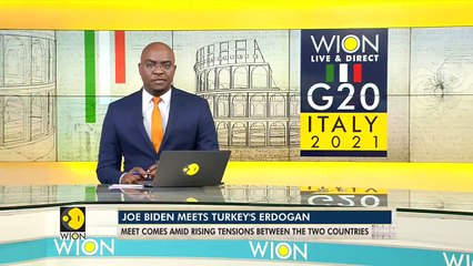 Download Video: US President Joe Biden meets Turkish President Recep Tayyip Erdogan in Italy _ English News _ WION