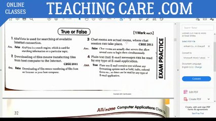 Internet Services and Mobile Technologies - Computer Science - Practice for CBSE Exam
