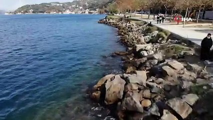 İstanbul'da boğzda tedirgin eden görüntü
