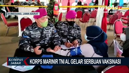 Korps Marinir TNI  AL Gelar Serbuan Vaksinasi