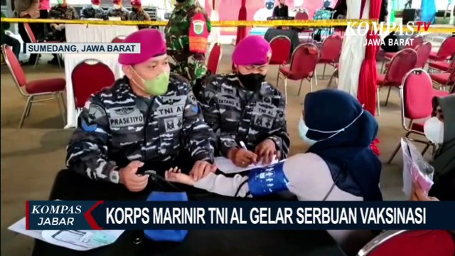 Korps Marinir TNI AL Gelar Serbuan Vaksinasi