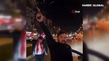Bursa'da asker uğurlama konvoyunda maganda dehşeti kamerada