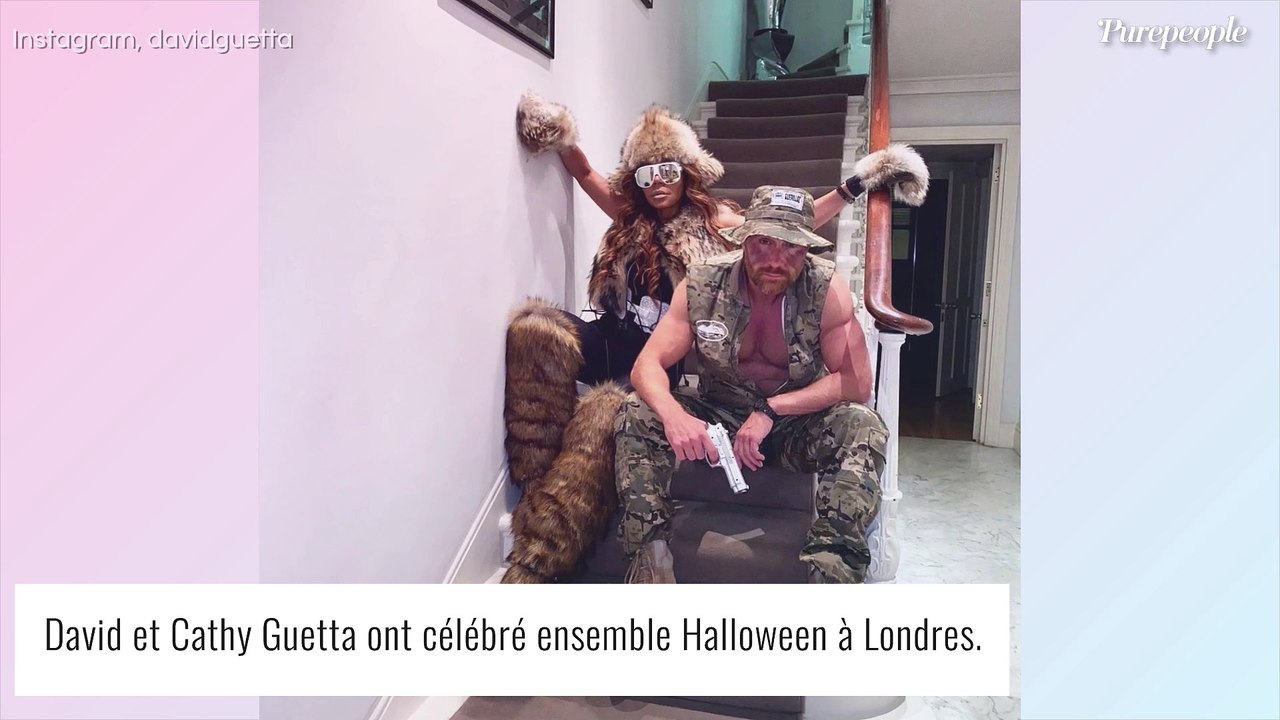 David et Cathy Guetta divorcés mais toujours aussi proches, leur Halloween en toute complicité