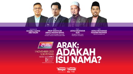 [LIVE] Arak: Adakah Isu Nama?