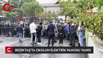 Beşiktaş'ta okulun elektrik panosu yandı; okul tatil edildi