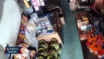 Terekam CCTV! Aksi Emak-Emak Curi 5 Tabung Elpiji