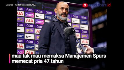 Nuno Espirito Santo Dipecat Usai Spurs Dipermak MU 0-3