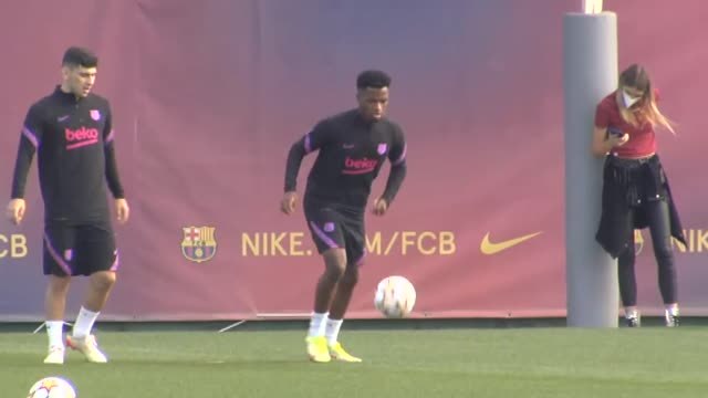 El FC Barcelona prepara el encuentro frente al Dinamo de Kiev