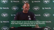 Robert Saleh on Jets Bouncing Back From Patriots Loss With Upset Win Over Bengals