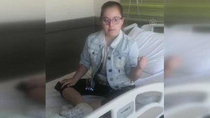 Kovid-19'u yenen down sendromlu çocuk taburcu edildi