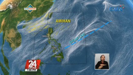 Shear line at Hanging Amihan, magpapaulan sa ilang bahagi ng bansa bukas, All Souls' Day | 24 Oras