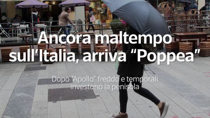 Ancora maltempo sull'Italia, arriva "Poppea"