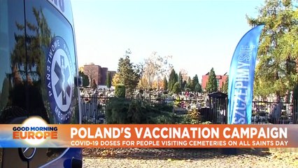 Poland opens COVID-19 vaccination centres near cemeteries for those visiting loved ones