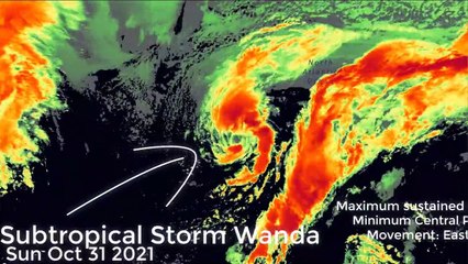 Warning! Subtropical storm Wanda is crossing the Atlantic!