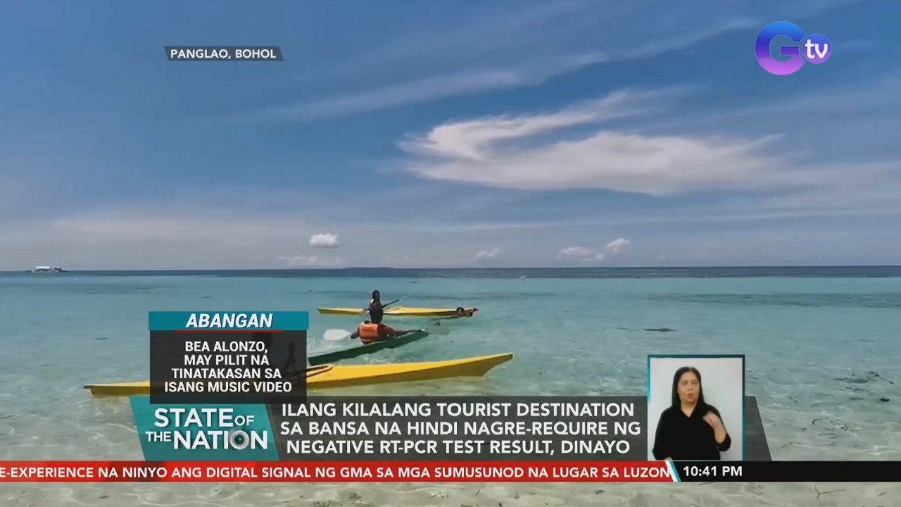 Subsidiya sa RT-PCR test, alok ng Tourism Promotions Board para pabilisin ang pagbangon ng sektor ng turismo | SONA