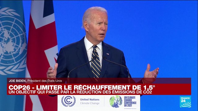 Nous sommes à un tournant de l'histoire : le discours de Joe Biden lors de la COP26 à Glasgow