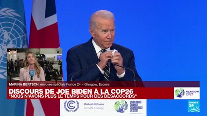 Discours de Joe Biden à la COP26 : "Nous n'avons plus le temps pour des désaccords"